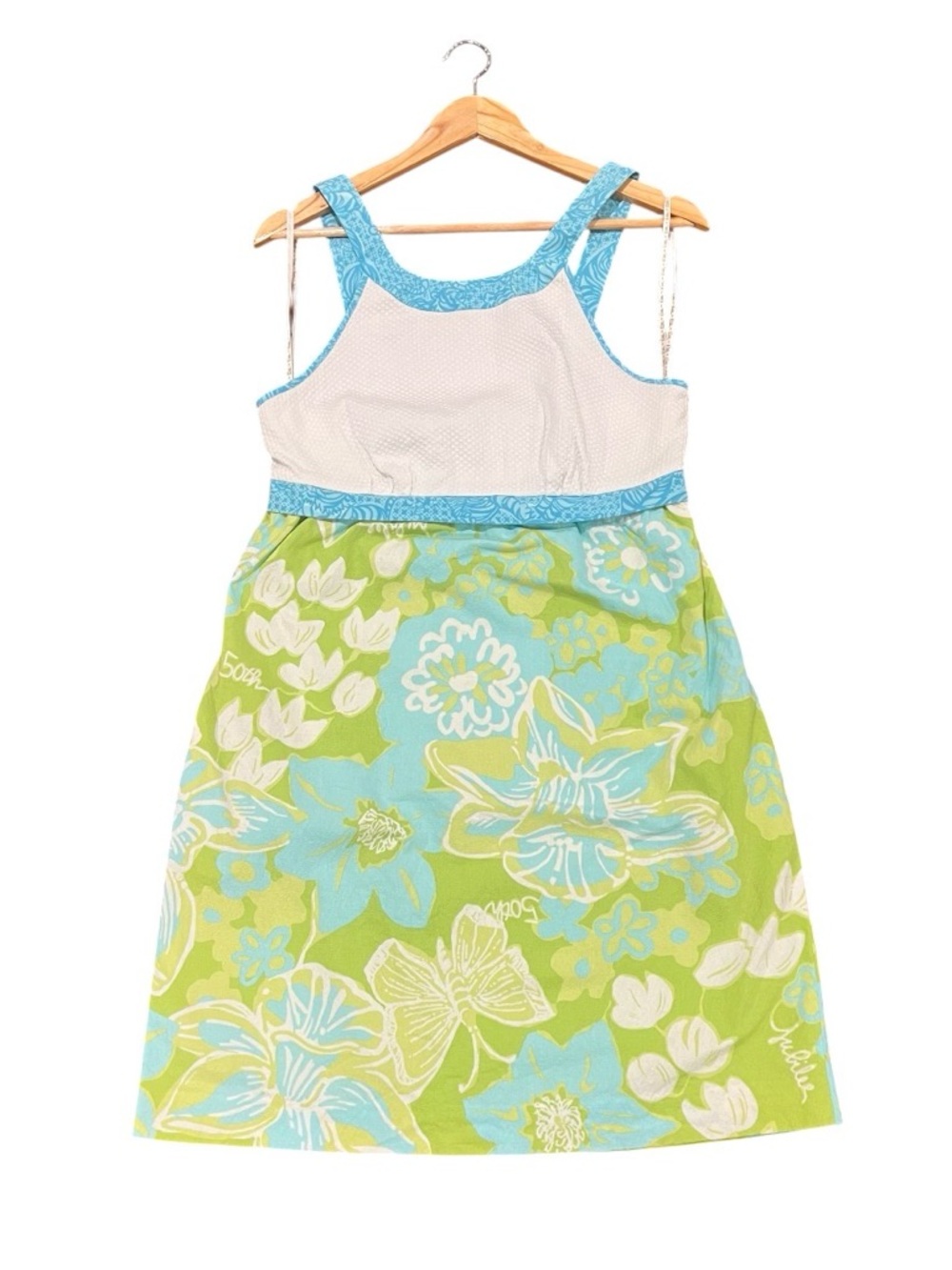 Lilly Pulitzer Jubilee Collection Ellery Halter Dress Laffy Daffy Print 8 50th